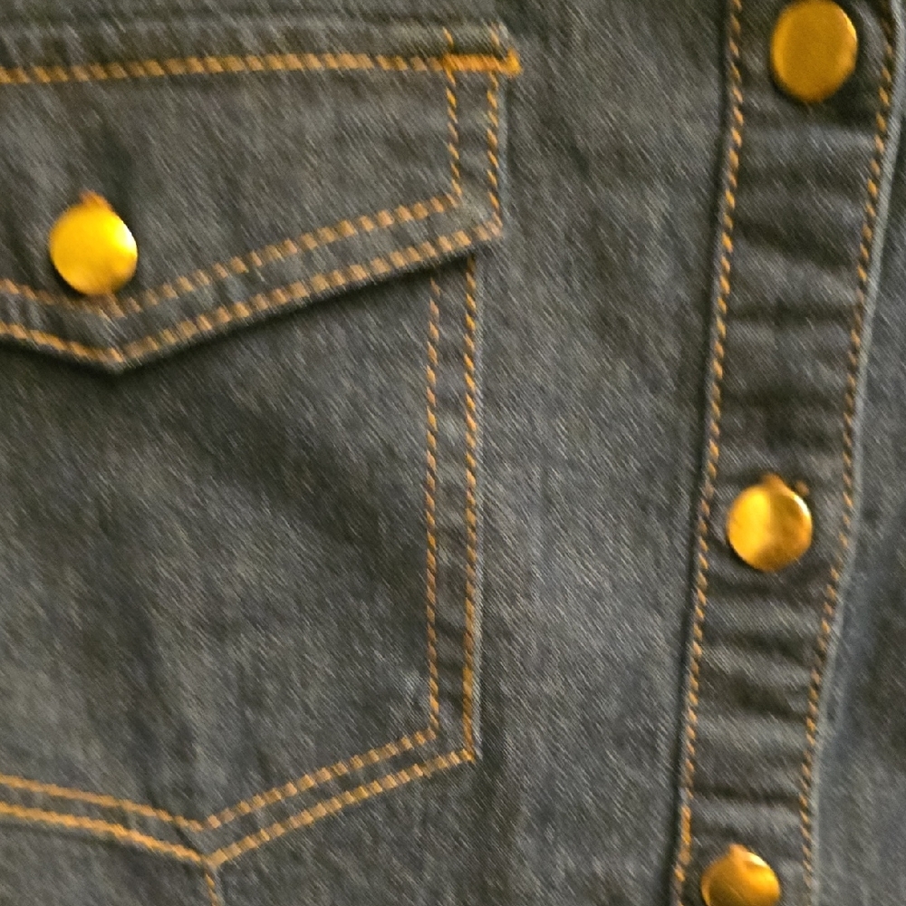 Denim Button-Up Dress - image 7